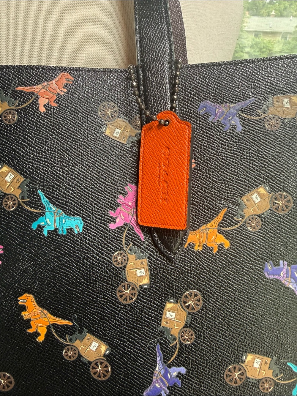 Coach Black Rexy Leather Tote - Picture 4 of 9